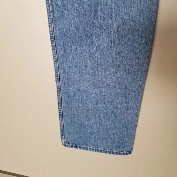 Levi's Low Rise Straight Patchwork Yankees  Baseball Nike White Red NY 34 - Picture 6 of 13